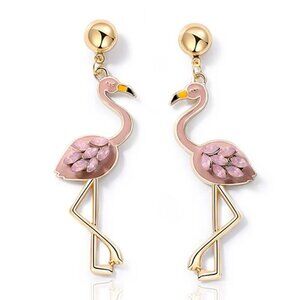 Pink Flamingo Earrings